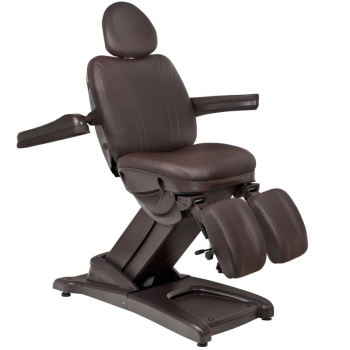 FOTEL KOSMETYCZNY ELEKTR. AZZURRO 872s PEDI-PRO 3 SILN. BRĄZOWY